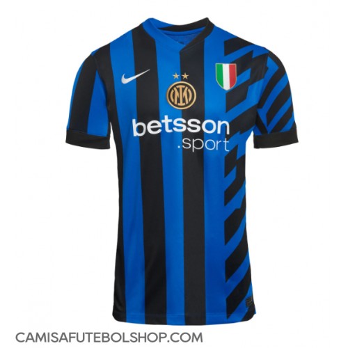 Camisa de time de futebol Inter Milan Replicas 1º Equipamento 2024-25 Manga Curta